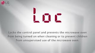 [LG Microwaves] Enabling & Disabling Child Lock