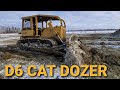 CAT D6 Dozer Cleaning Feedlot!