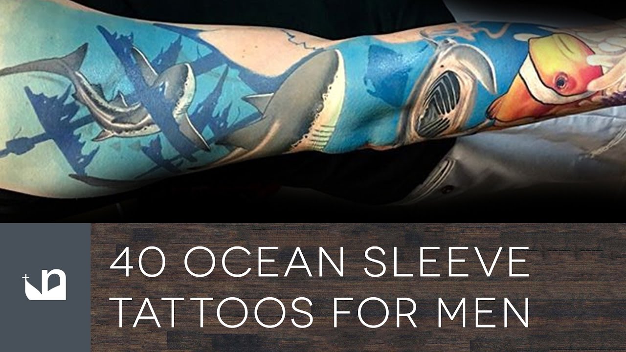 40 Ocean Sleeve Tattoos For Men  YouTube