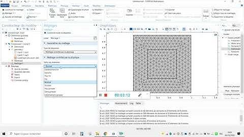 meshing technique with COMSOL