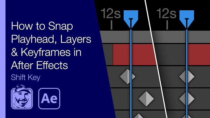 How to Snap Playhead, Layers & Keyframes in After Effects (Shift Key)