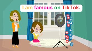 Ella is a TikToker? - Comedy Animated Story - Ella English