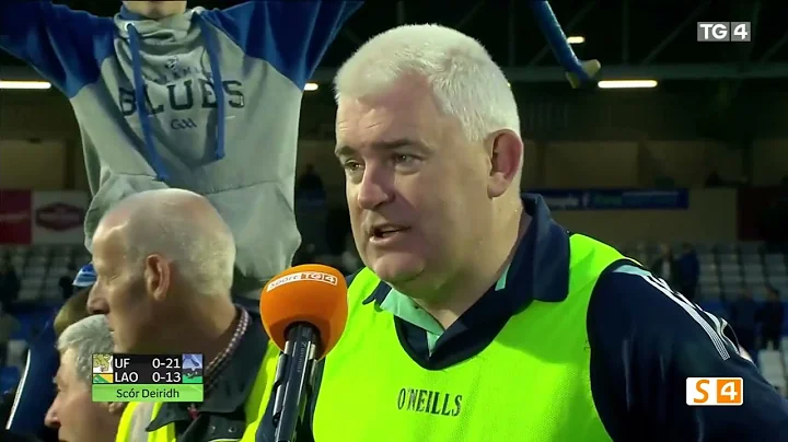 Offaly minor manager Leo o connor after the Offaly...
