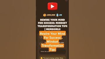 Rewire Your Mind For Success: Mindset Transformation Tips | MemeFi Video Code