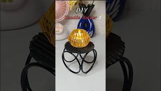 Diy Candle Holder #diy #aestheticroomdecor #artandcraft #ytshorts #youtubeshorts