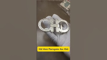 Làm Thủ Công Mặt Dây Lưng Bạc Nguyên Khối Pharagamo vảy rồng #vangbaclehieu