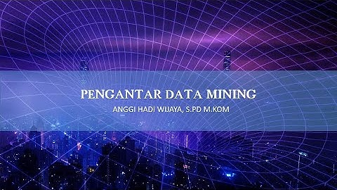 Pengantar Data Mining