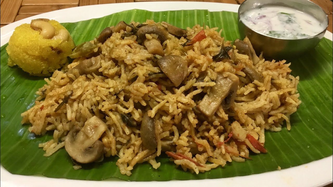       Mushroom Biriyani recipemushroom recipes