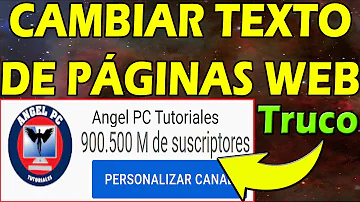 ¿Cómo cambiar el texto de una página web?