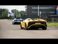 Supercars Accelerating - Novitec F12 TDF, Aventador SV, M6 GT3, 992 Turbo S, Akrapovic GT3 RS, Pista