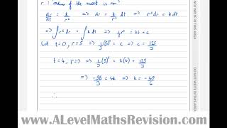 Edexcel A Level Maths, June 2018, Paper 2, Q10 (Differential Equations)