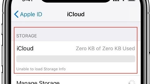 How to Fix iCloud Unable to Load Storage Info on iPhone and iPad after iOS 13/13.3?