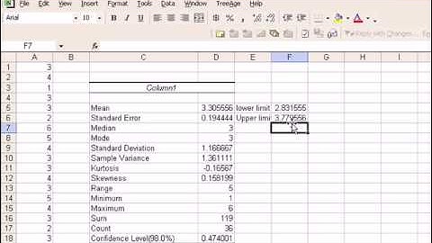 Creating Confidence Intervals with Excel
