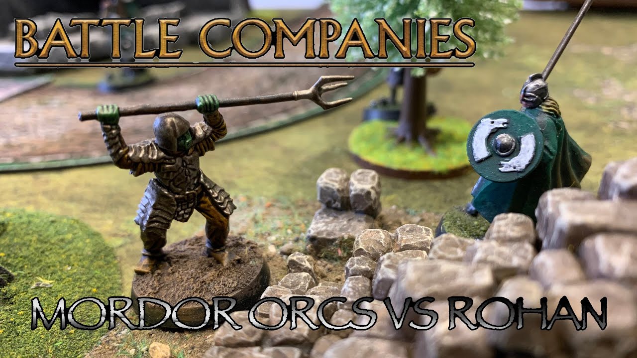 Orcs Attacking Rohan Middle Earth Strategy Battle Game - Battle Companies - Rohan vs Mordor ...