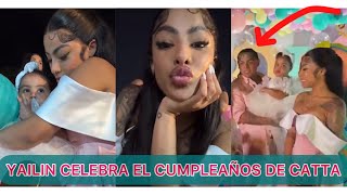 YAILIN Y 6IX9INE- Celebran el cumpleaños de CATTALEYA #yailinlamasviral #karolg #anuelaa