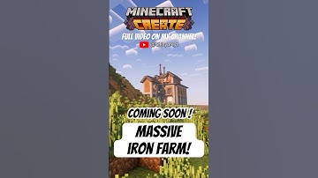 I Built a MASSIVE IRON FARM in Minecraft! #shorts #minecraft #createmod #minecraftshorts COMING SOON