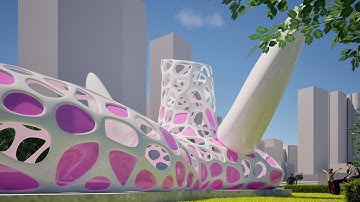 Architectural Installation for the 2025 National Games in Hong Kong | Twinmotion | animation