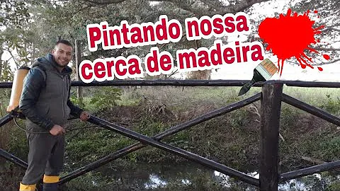 Como pintar estaca com cal?