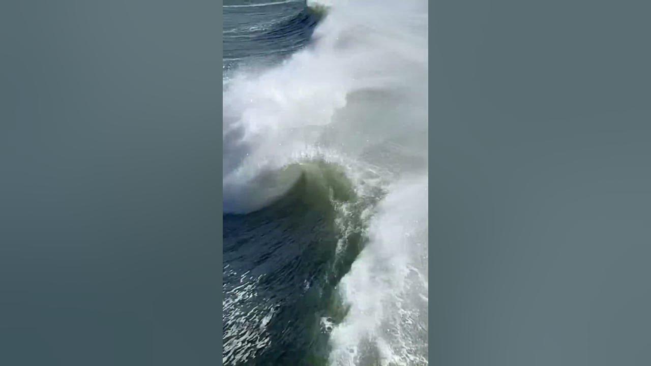 Surfs up! Big waves at Cayucos pier! #waves #surf #cayucos