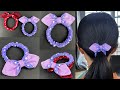 Bow Scrunchies. Easy Make Scrunchies. How to make Scrunchies Sewing Tutorial.