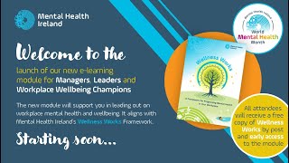 Information Launch of New Workplace Mental Health e-Learning Module Webinar Update