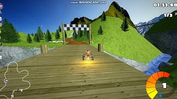 Supertuxkart 0.10.0 Green valley challenge .Superexpert dificult.