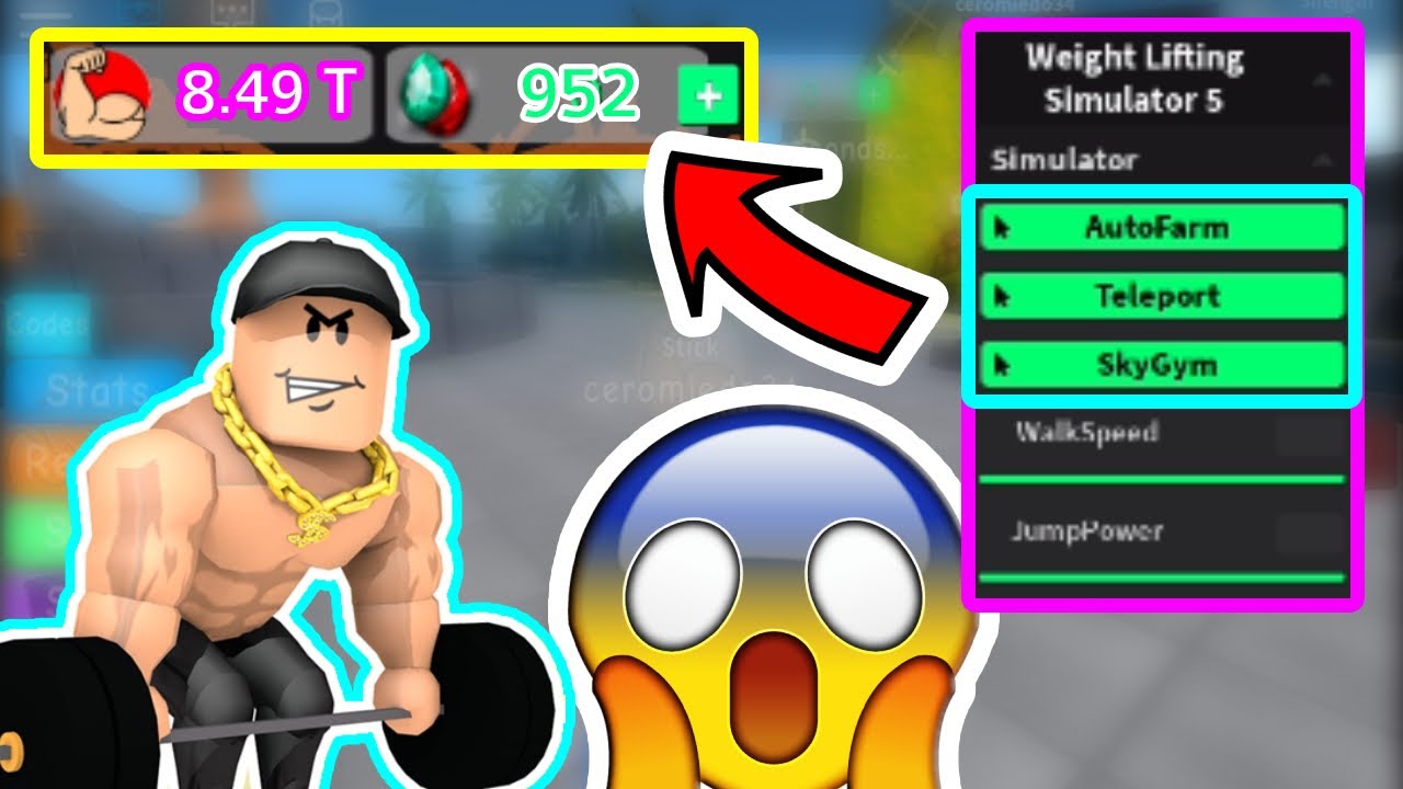 New Weight Lifting Simulator Pastebin Script Auto Farm Youtube - roblox weight lifting simulator exploit script hack