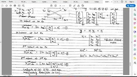 Alamouti STBC for 2x2 system