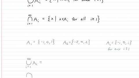 Set Theory and Logic   Lecture 6   Indexed Sets