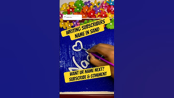 ✨Nadia❤️ Zandkunst | ASMR Voldoening in het schrijven van namen #zandkunst #shorts #naam