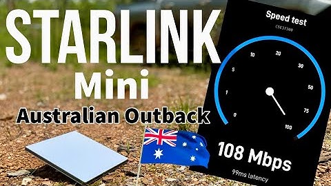Starlink Mini Speed Test! FASTEST Internet in the Australian Outback? #starlinkmini #speedtest