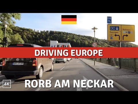 Driving in Europe / Germany 🇩🇪 [4K] Horb am Neckar