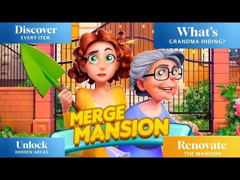 MERGE MANSION - MYSTERY PUZZLE GAME GAMEPLAY WALKTHROUGH #2 iOS Ipad