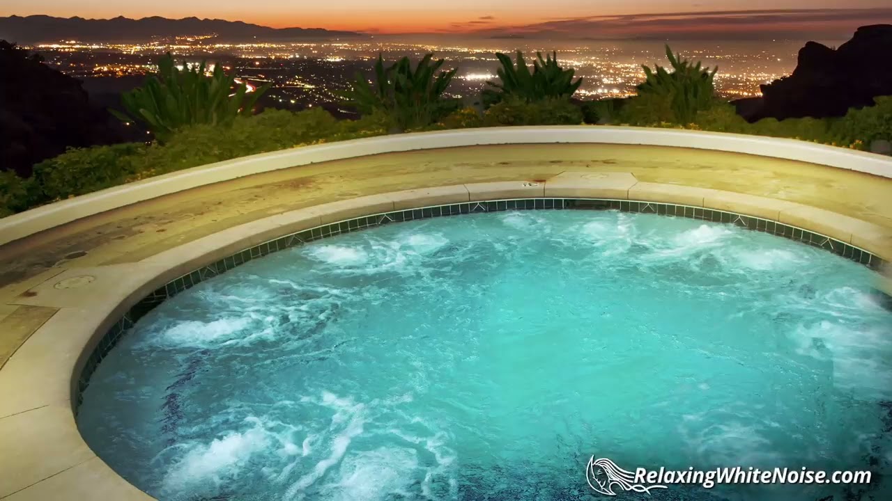 Hot Tub Sleep Machine | White Noise for Sleeping or Studying | 10 Hours Ambience
