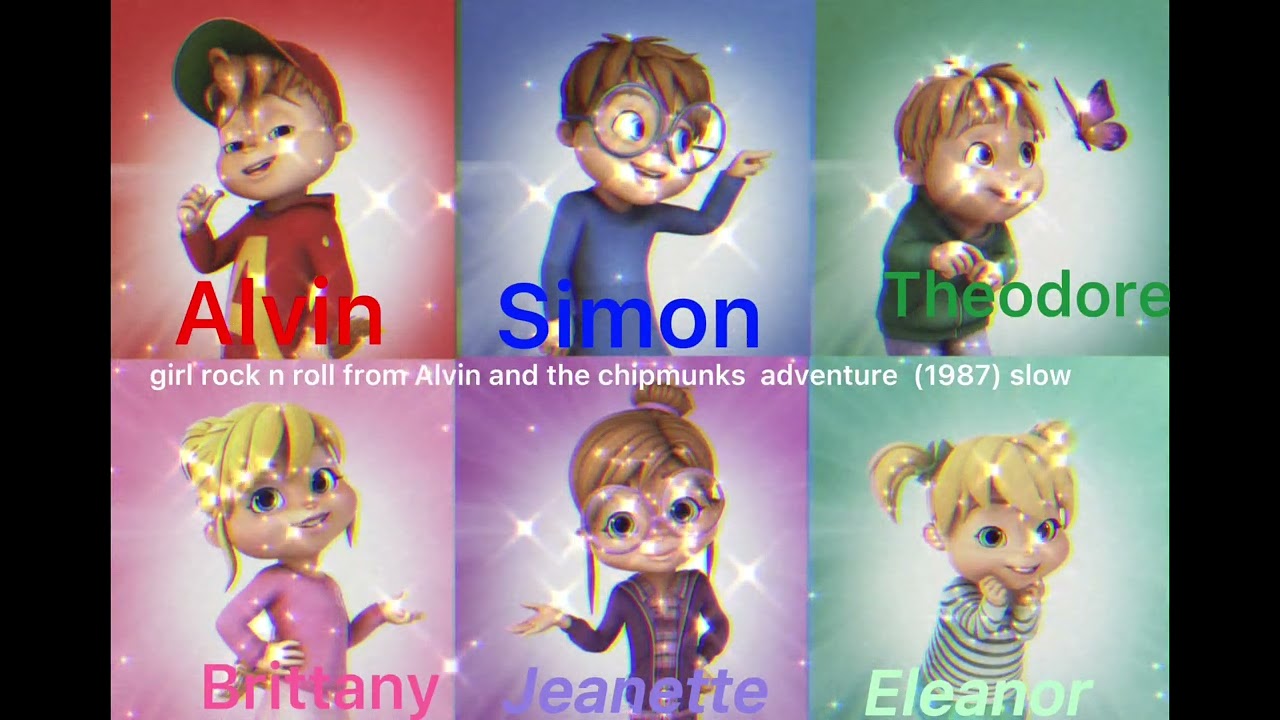 ￼girls rock n roll ( Alvin and the Chipmunks adventure 1987 ) ❤️💚💙￼