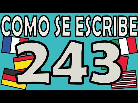 Como se Escribe el Número 243
