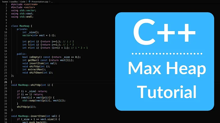 C++ Max Heap Implementation