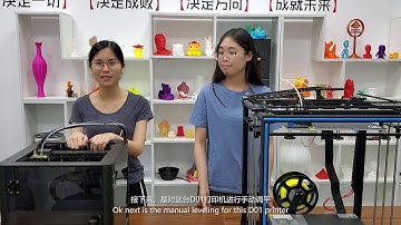 How to proceed auto leveling and manual leveling