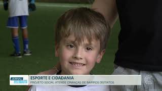 Projeto social de futsal atende crianças de três...