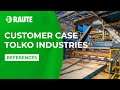Raute reference tolko industries canada increases recovery with green veneer composer  analyzers