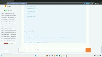 parse xml using the standard java dom parser