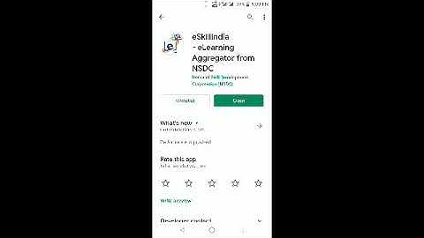 How to use eskillindia -elearning application.
