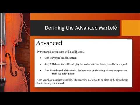 Defining the Advanced Martele