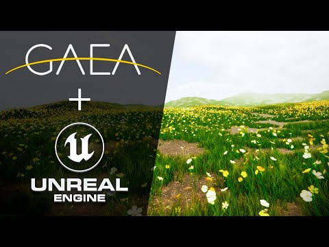 Создание ландшафта с помощью Gaea и импорт в Unreal Engine 5.3