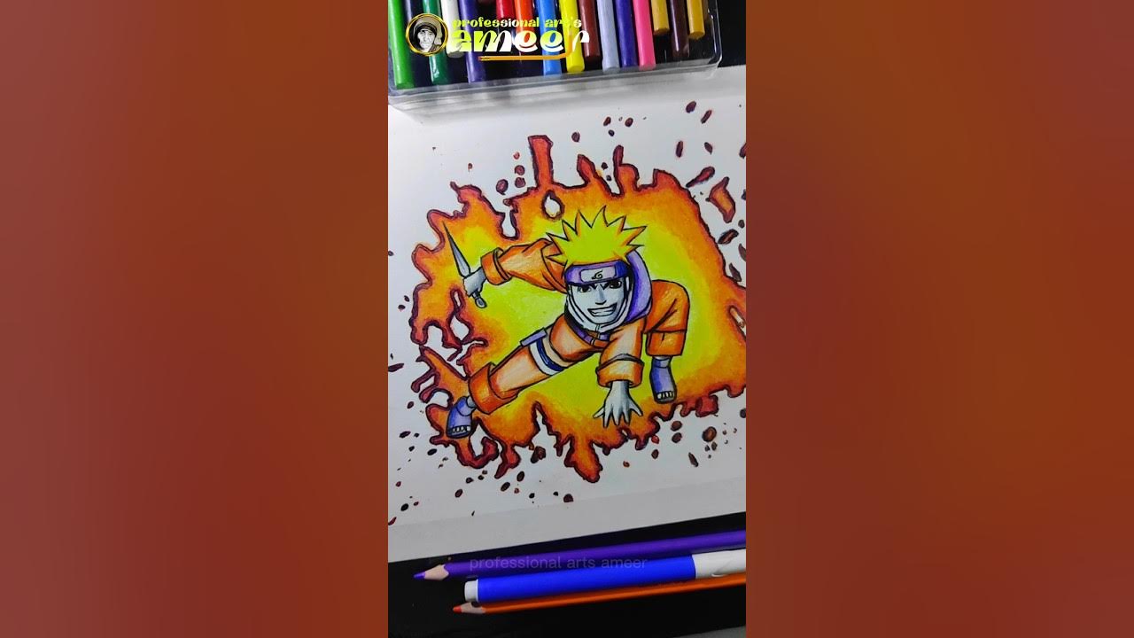 Drawing Naruto Style Face Sketch by AmirreaTheArtist