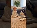Baby Tries to Howl Like a Husky... And the Husky Answers #cute #animals #shorts