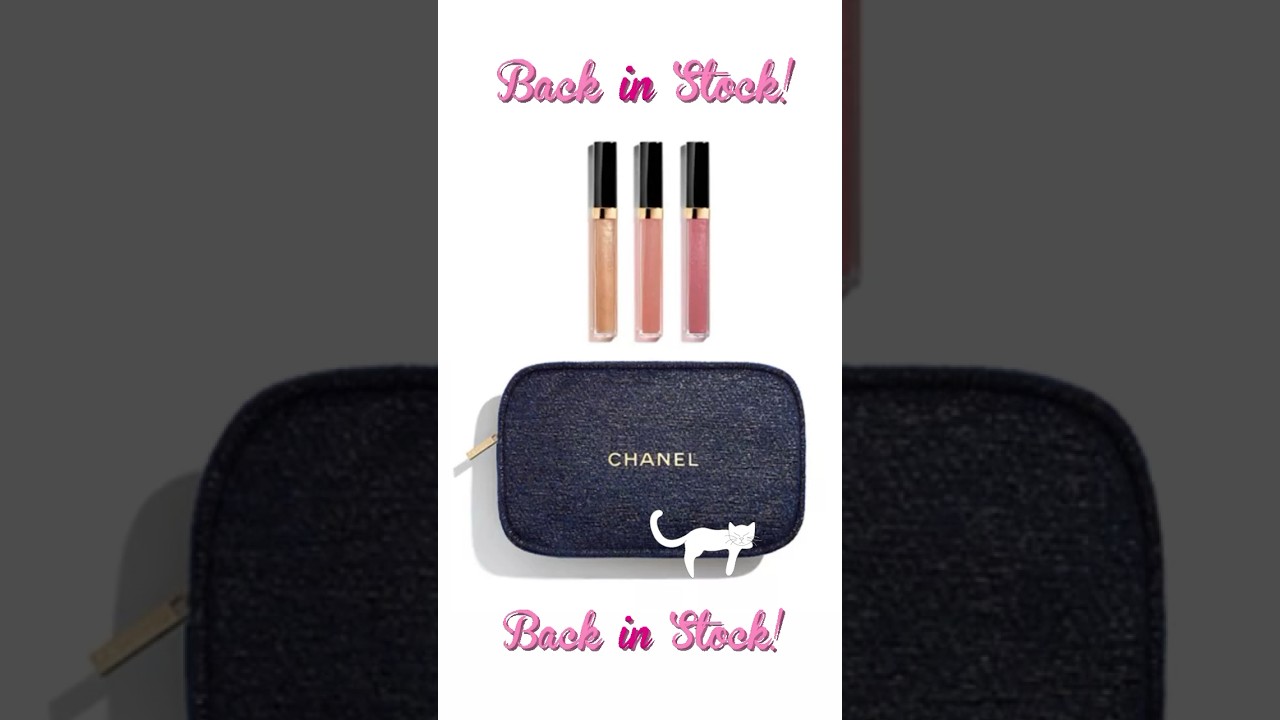 Chanel holiday gift sets 2023  chanel lipgloss trio is available