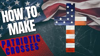 How to make an American Flag Wooden Cross  Easy DIY Scrap Wood Project That Sells!