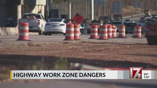 NCDOT urges drivers to be careful around work zones as new data shows dangers of the job