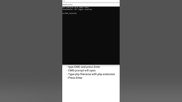 Run PHP in Terminal (CMD)   - PHP script #short